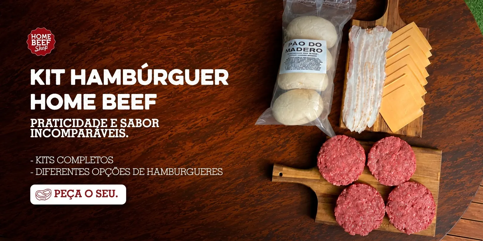 Kit hambúrguer Home Beef