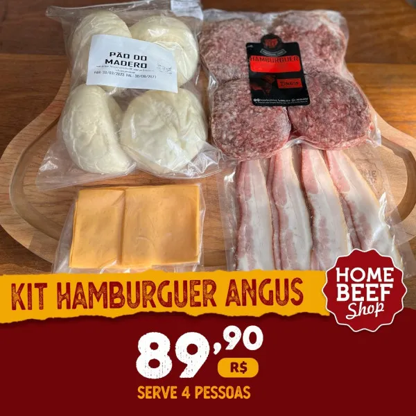 Kit 4 Hambúrguer Angus
