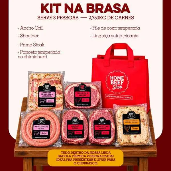 Kit churrasco na brasa