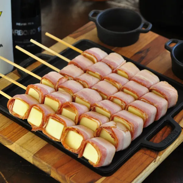 Medalhão coalho com bacon