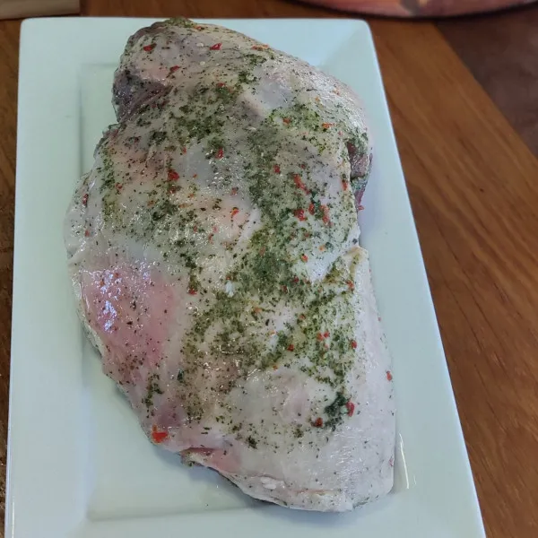 Pernil de Cordeiro temperado